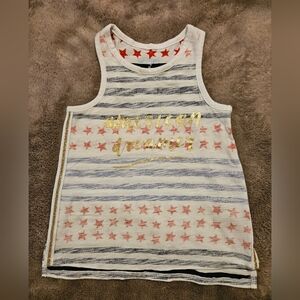 Cat & Jack American Dreamer Tank Top - Red, Gold, Blue, and White